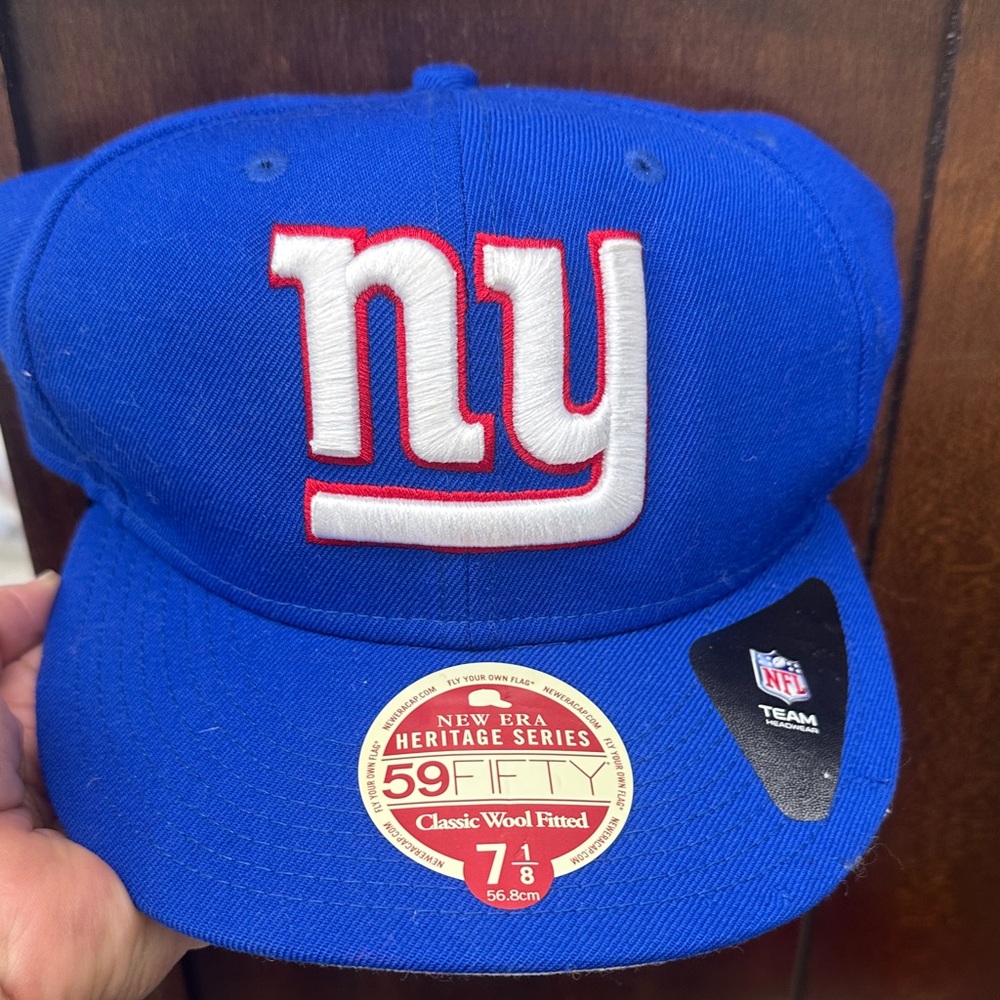 NFL NY Blue and White Hat - 71/8 - 56.cm